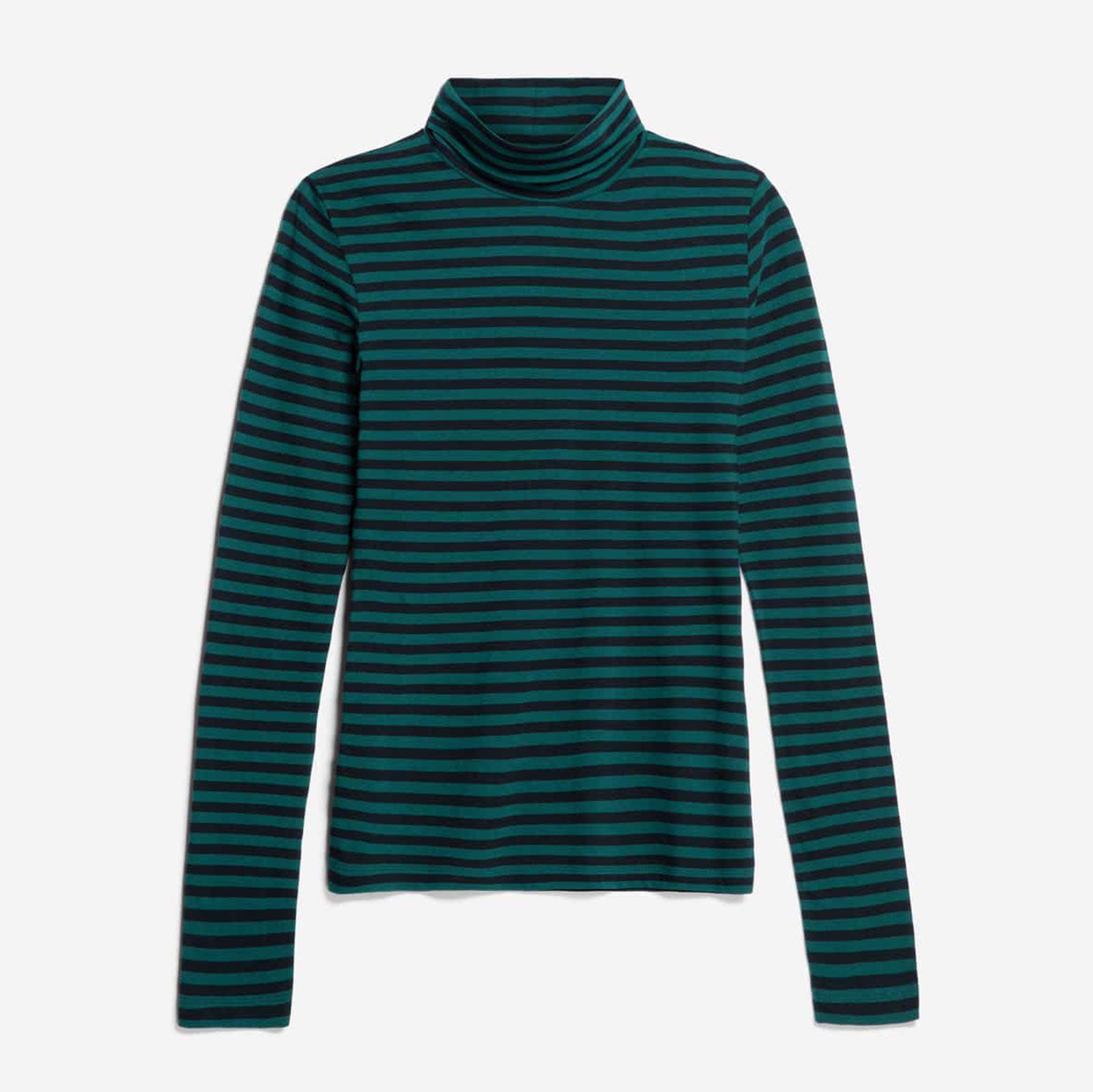 Graziliaa Stripes Turtleneck Longsleeve teal stone-black