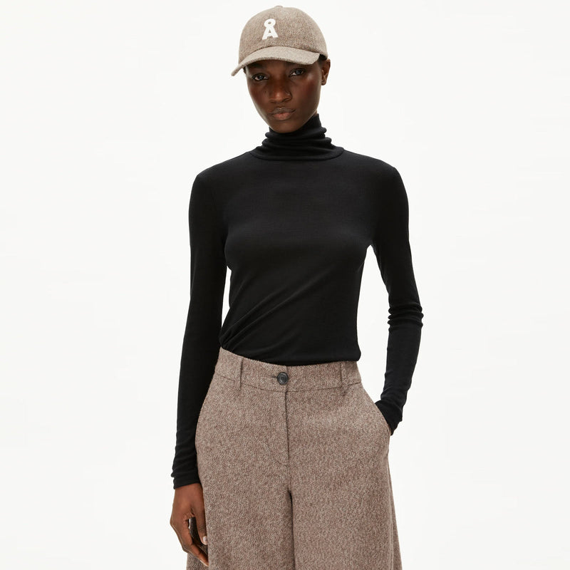 Graziliaa Wool Blend Longsleeve black Armedangels