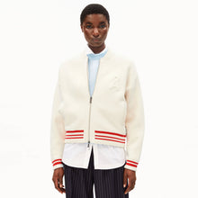 Iconic Å Bomber Jacket oatmilk/mars red