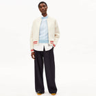 Iconic Å Bomber Jacket oatmilk/mars red