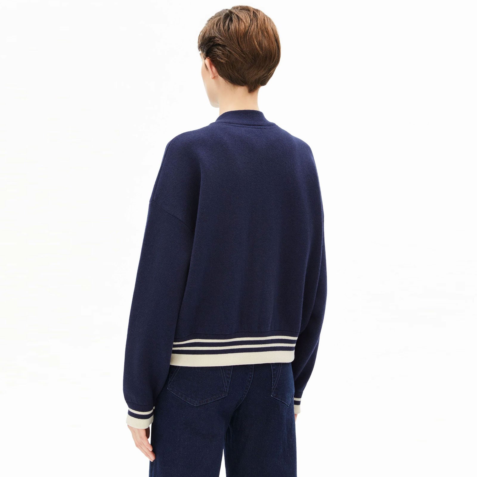 Iconic Å Bomber Jacket tinted navy/oatmilk