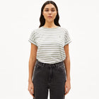 Idaara Stripes Tee white seagreen