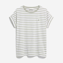 Idaara Stripes Tee white seagreen