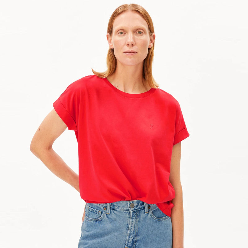 Idaara Tee mars red Armedangels