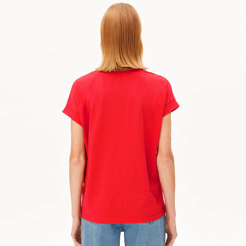 Idaara Tee mars red Armedangels