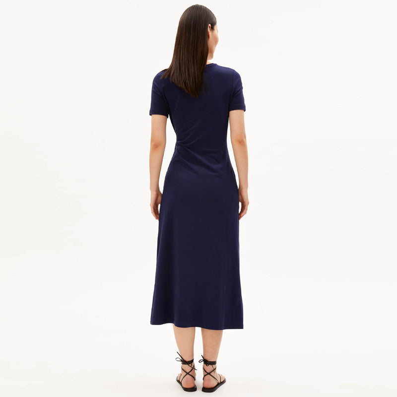 Jeltaa Jersey Dress tinted navy Armedangels