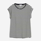 Jilaana Fine Stripes Top night sky/oatmilk