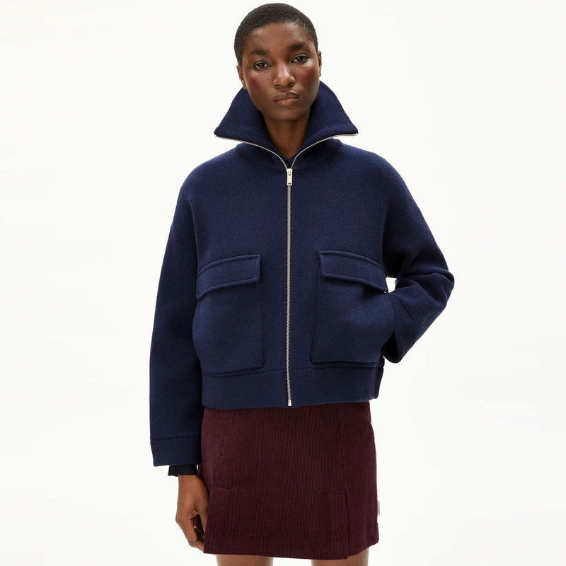 Joaniaas Cardigan tinted navy Armedangels