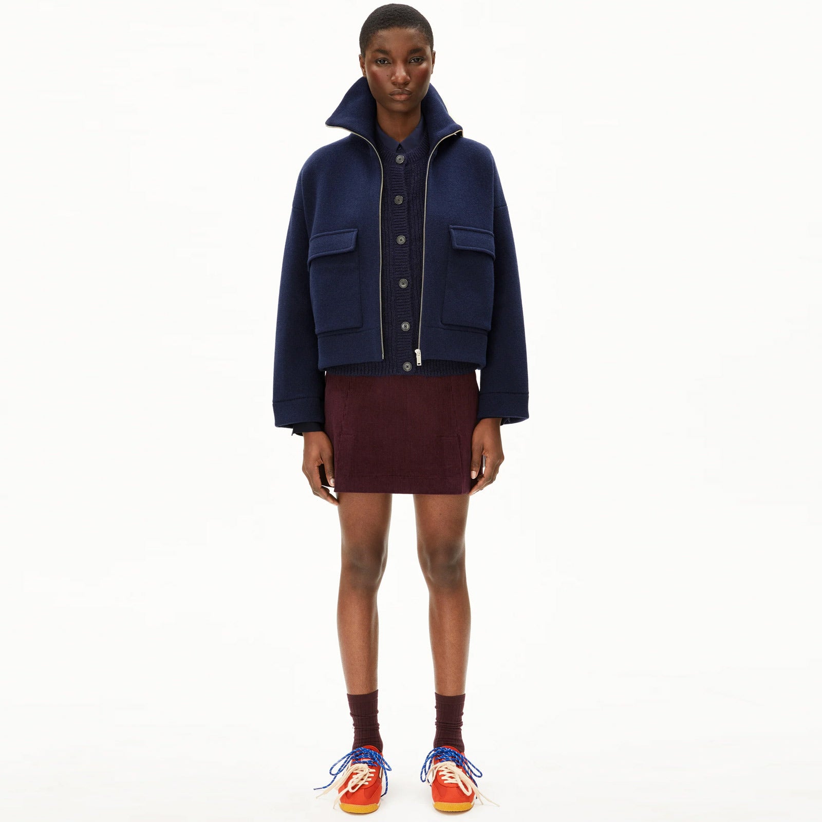 Joaniaas Cardigan tinted navy Armedangels