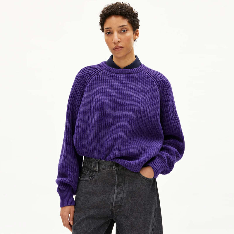 Kaagi Jumper indigo lilac Armedangels