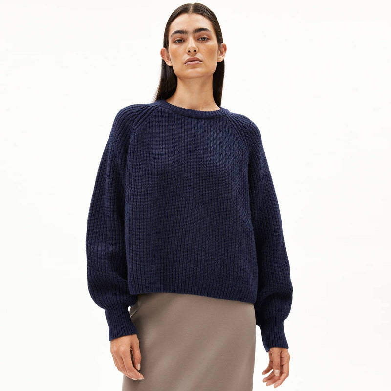 Kaagi Jumper tinted navy Armedangels