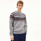 Kaalla Fair Isle Jumper silver melange/dusty orange Armedangels