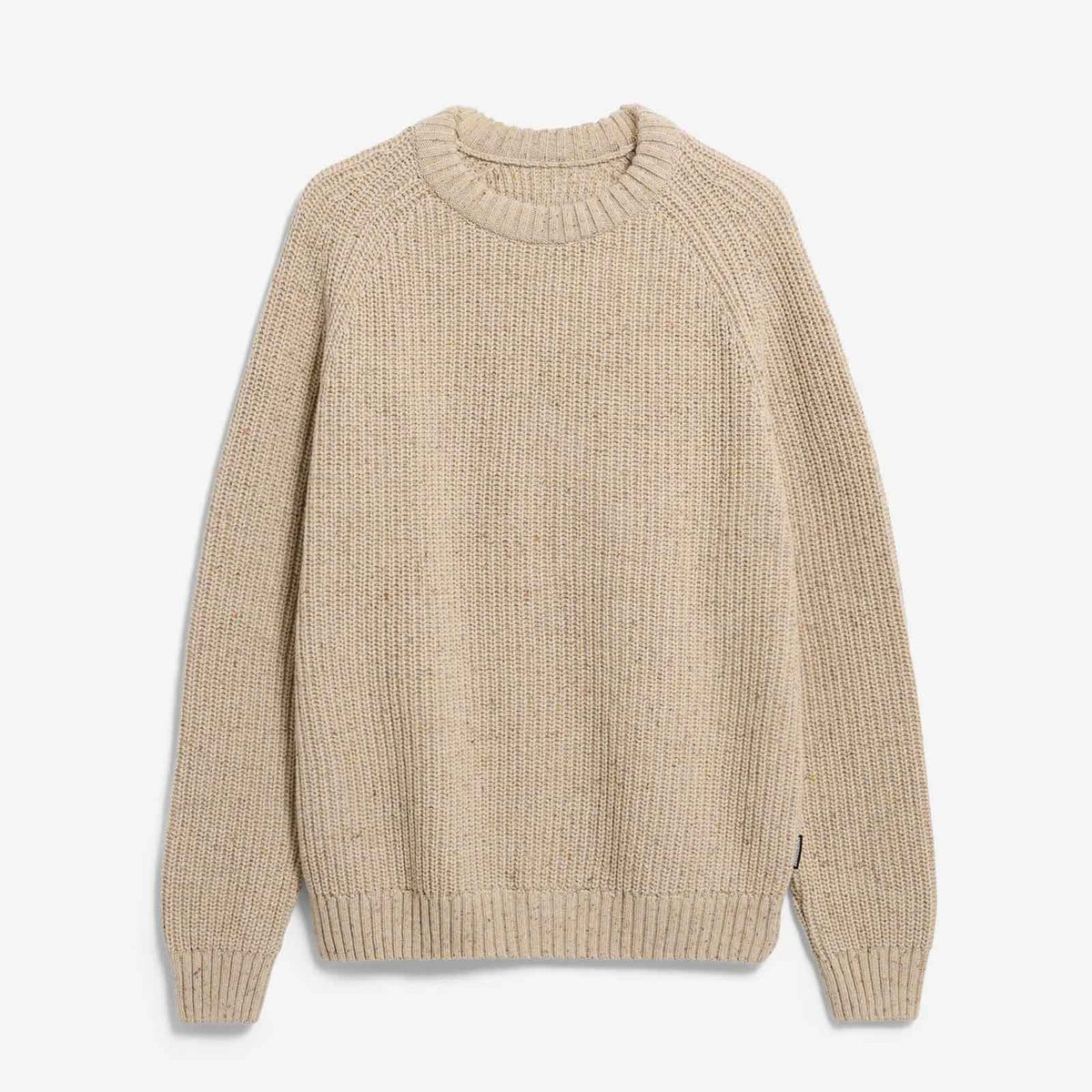 Kiaano Tweed Knit Sweater sandstone tweed