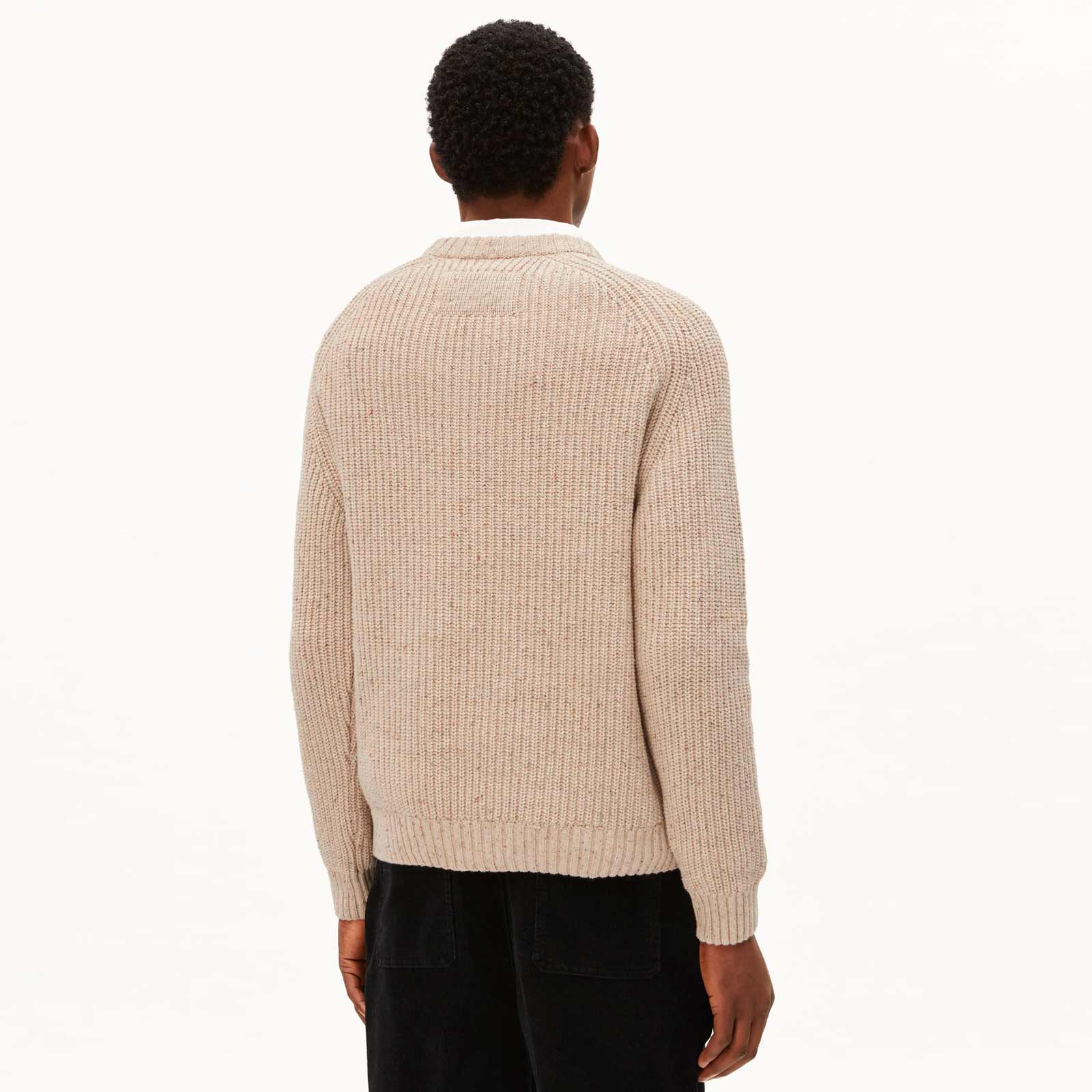 Kiaano Tweed Knit Sweater sandstone tweed