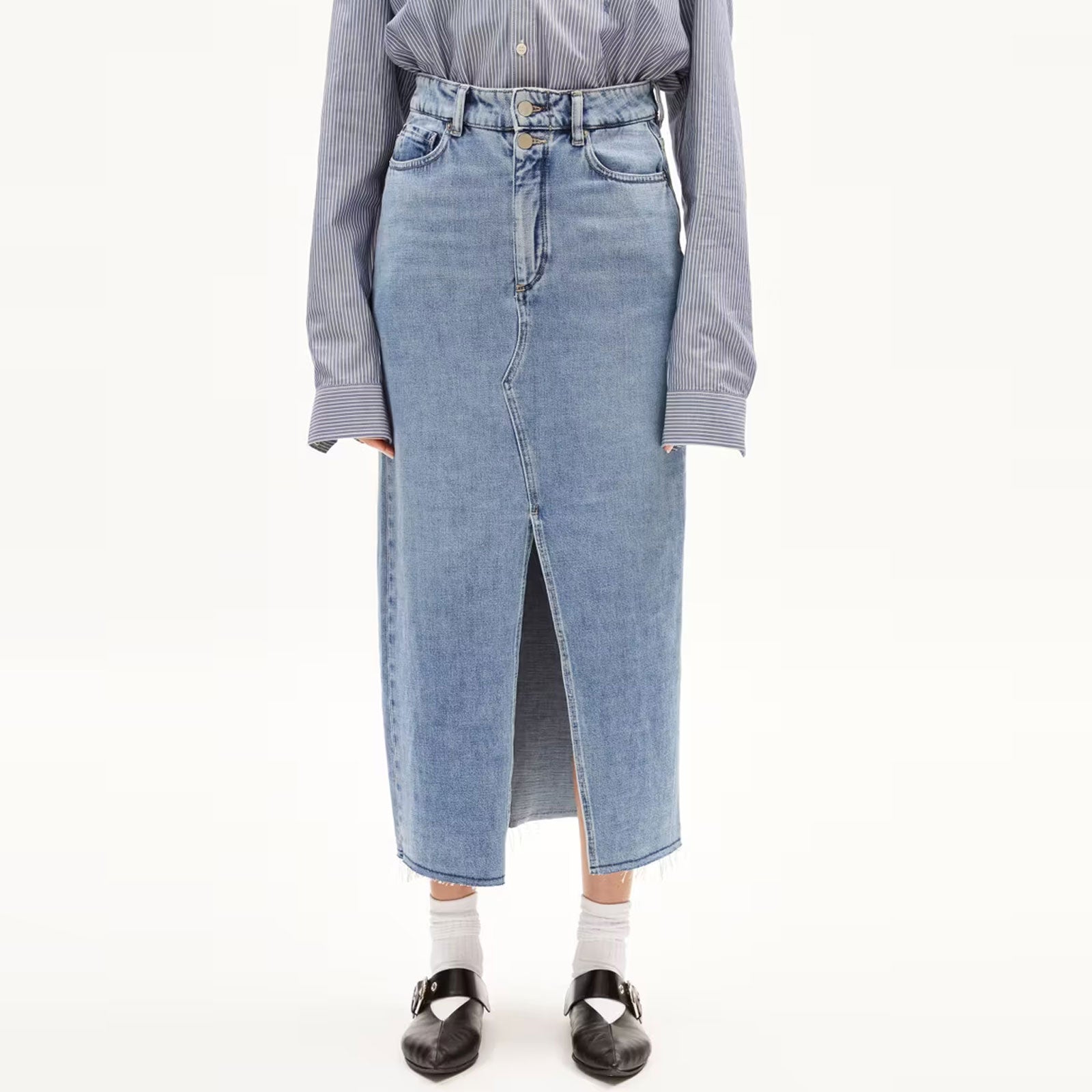 Kitaari Demi Denim Skirt indigo pebbles