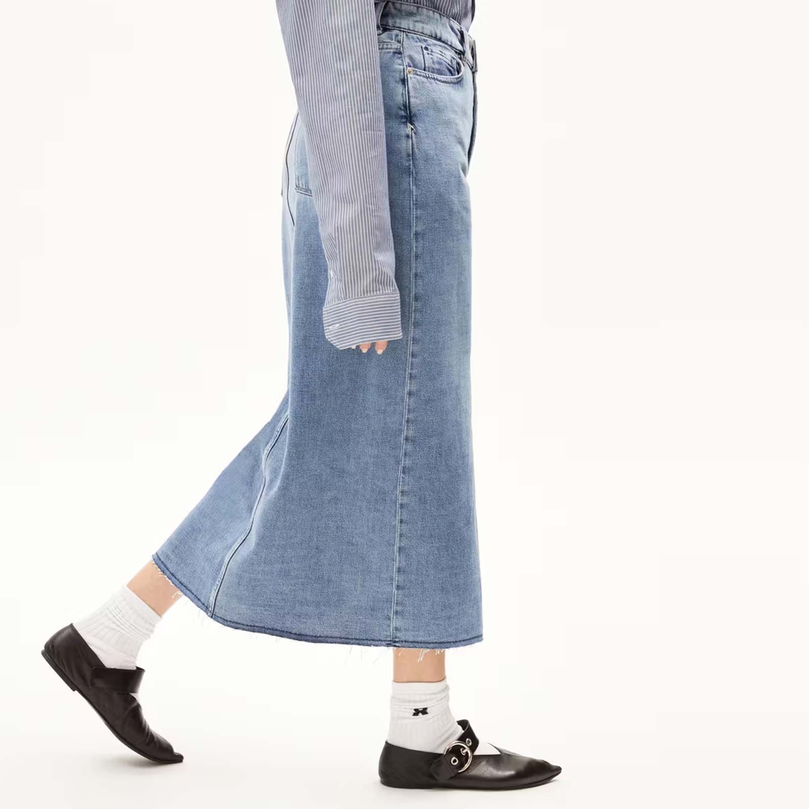 Kitaari Demi Denim Skirt indigo pebbles