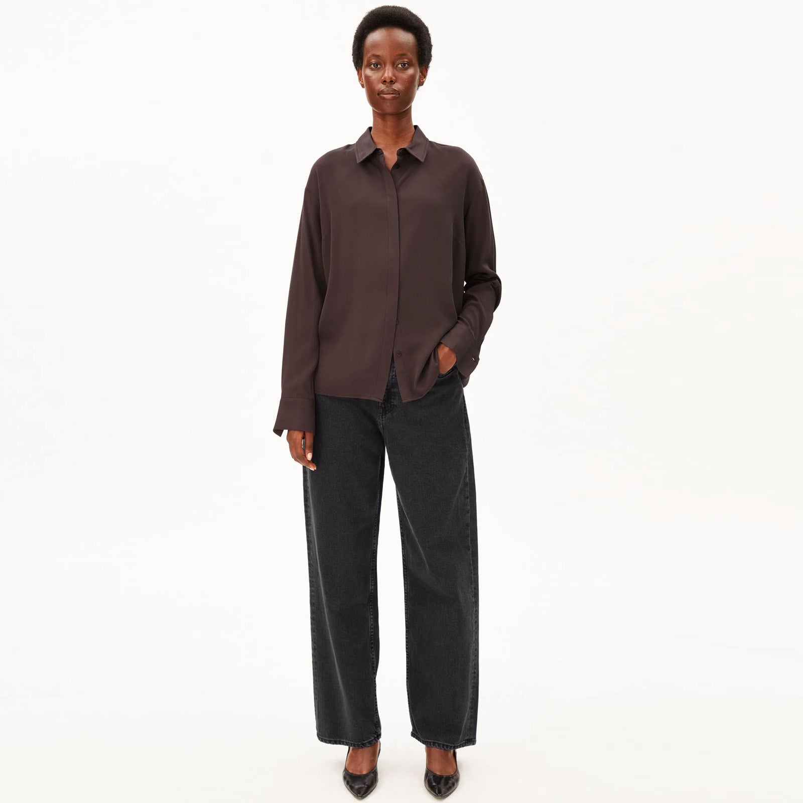 Larisaana Longsleeve Blouse claystone