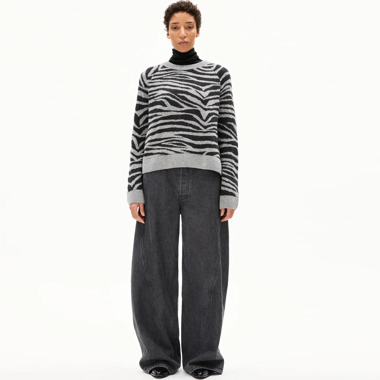 Liliriaa Zebraraa Jumper silver mel/steel mel Armedangels