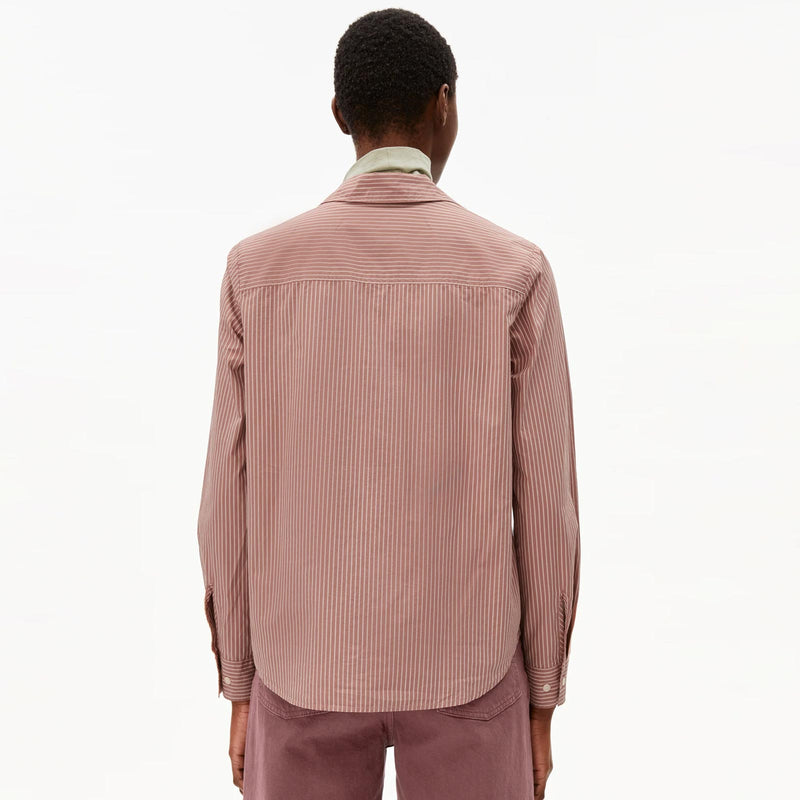 Louilaa Striped Blouse berry /ice grape