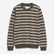 Loukaa Fine Stripes Jumper forest pine/light sage Armedangels