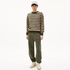 Loukaa Fine Stripes Jumper forest pine/light sage Armedangels