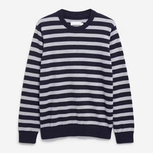 Loukaa Fine Stripes Jumper night sky/silver melange Armedangels