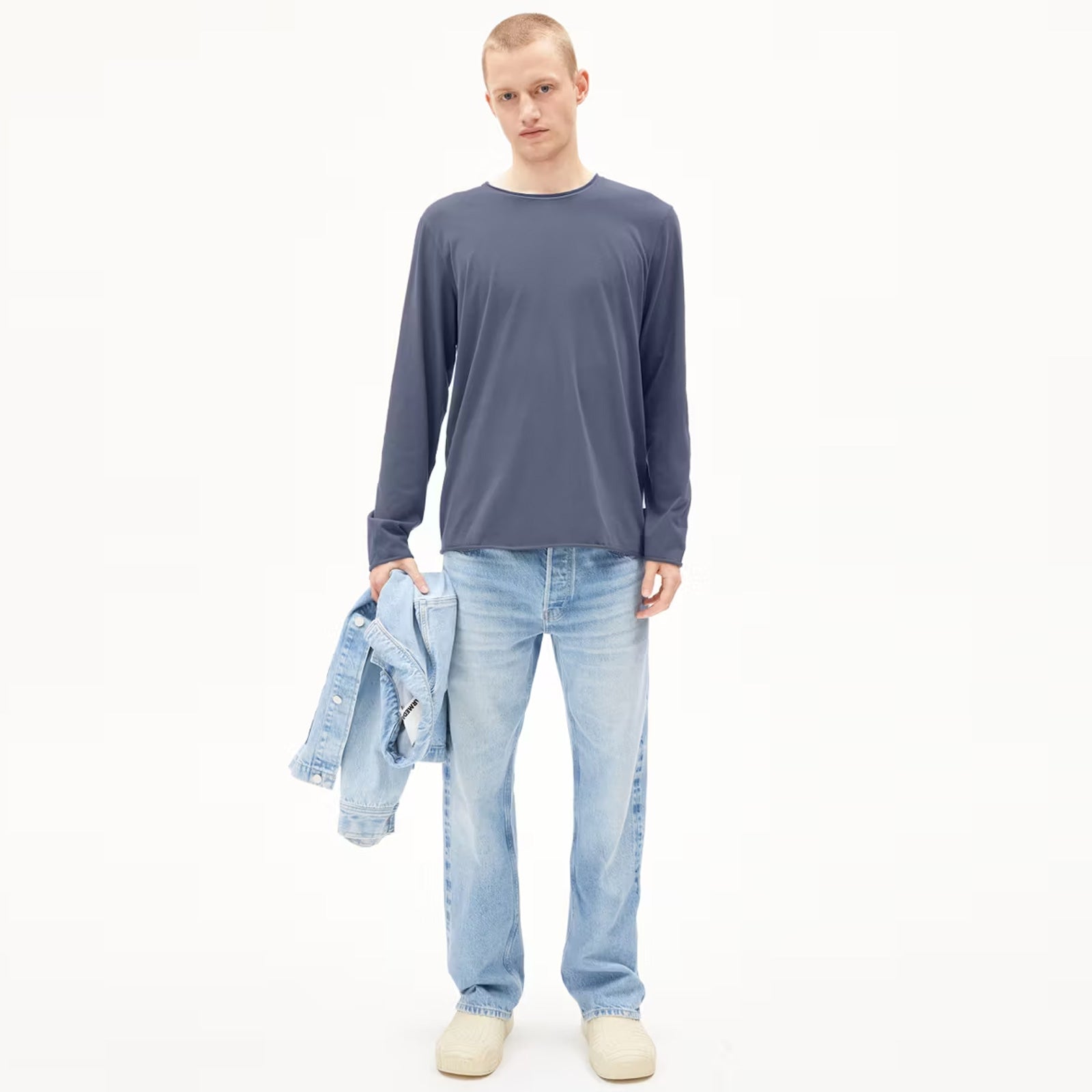 Maarkos LS Brushed Tee moonlight gray