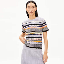 Maaya Stripes Jumper misty morning/deep rosalilly