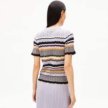 Maaya Stripes Jumper misty morning/deep rosalilly