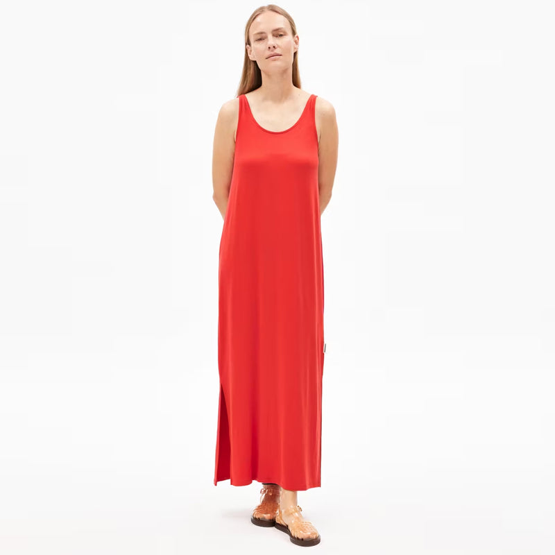 Maeliaa Solid Dress coral blush