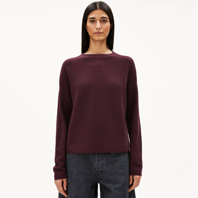 Merinaa Links Links Jumper dark cranberry Armedangels