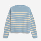 Merinaa Stripes Jumper blue glow/oatmilk