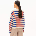 Merinaa Stripes Jumper oatmilk/mars red/dynamo blue