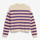 Merinaa Stripes Jumper oatmilk/mars red/dynamo blue