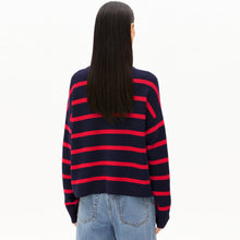 Merinaa Stripes Jumper tinted navy/candy apple Armedangels