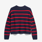 Merinaa Stripes Jumper tinted navy/candy apple Armedangels