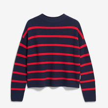 Merinaa Stripes Jumper tinted navy/candy apple Armedangels