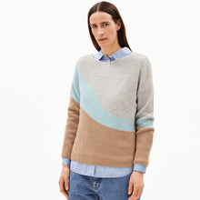 Miyaas Multicolor Pullover light grey melange-icy mist