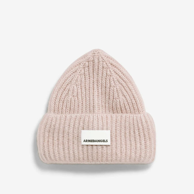 Mohair Blend Knit Hat honey melange