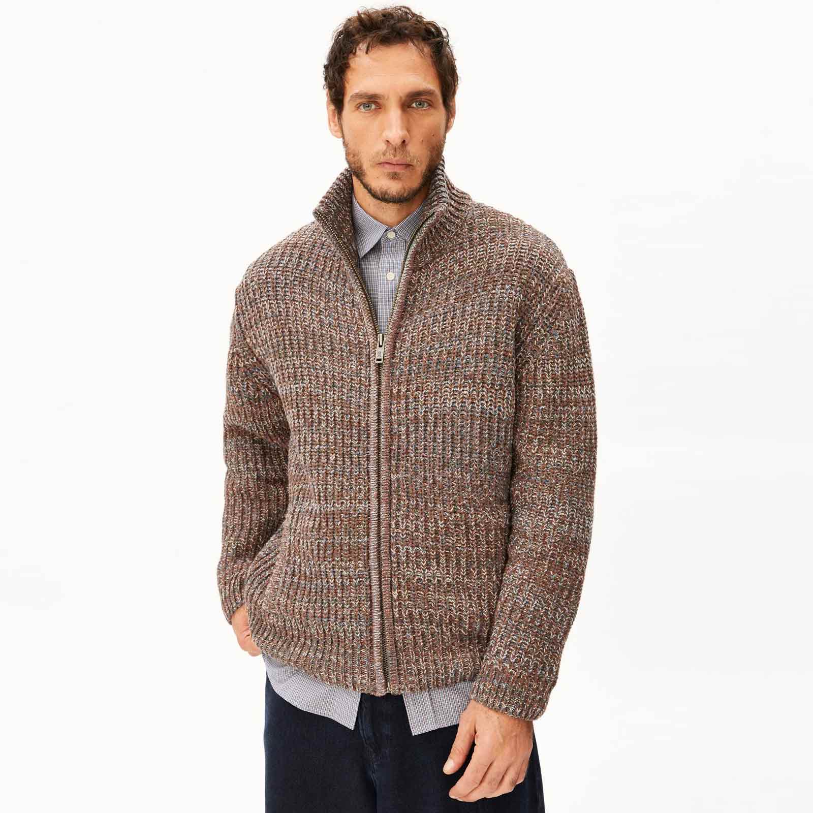 Mouliné Knit Jacket earthshade tweed/dusty moon tweed
