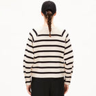 Naadja Stripes Cardigan oatmilk/black