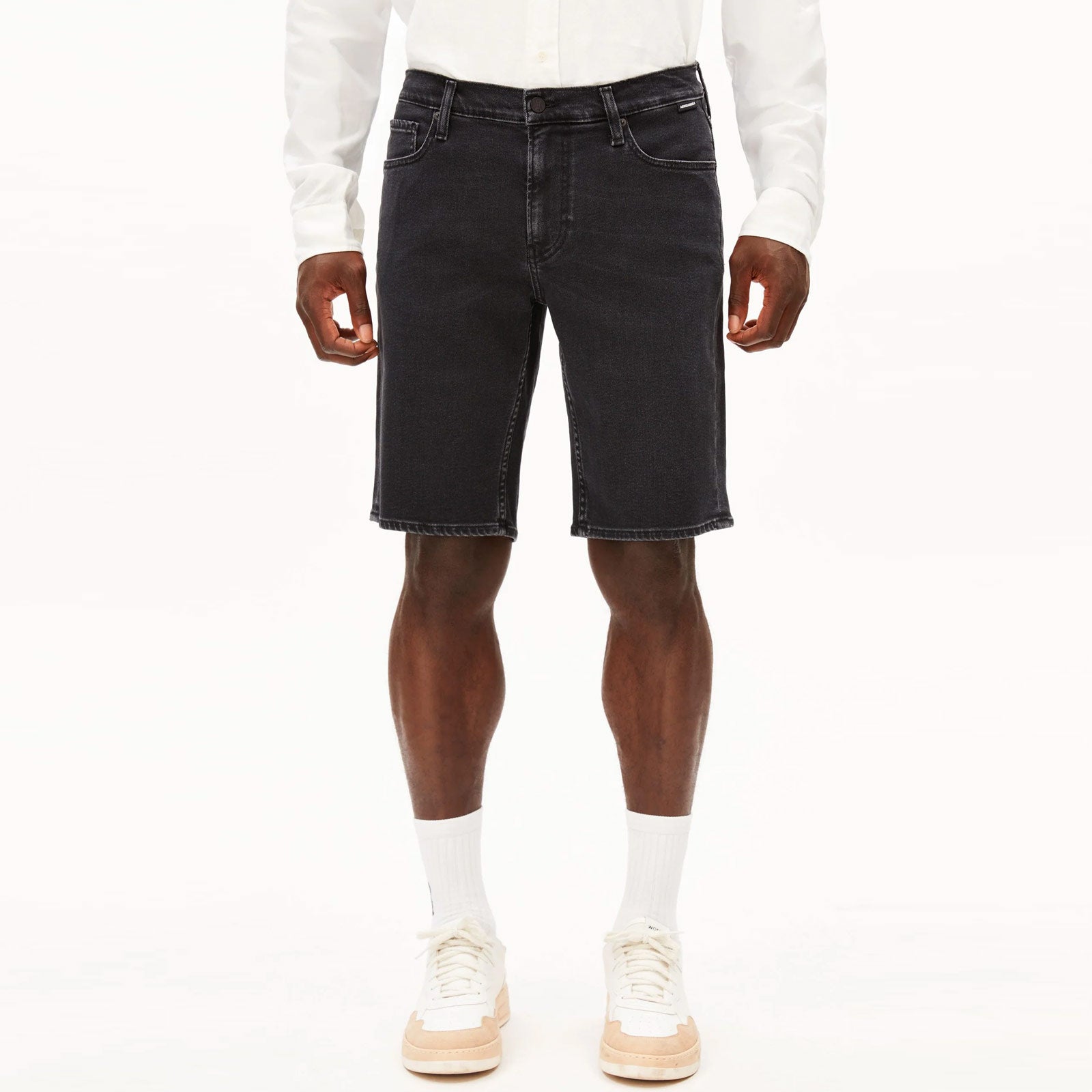 Naailo Denim Short black washed authentic Armedangels
