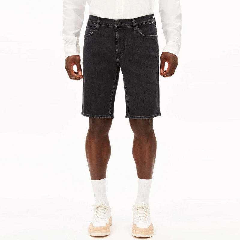 Naailo Denim Short black washed authentic Armedangels