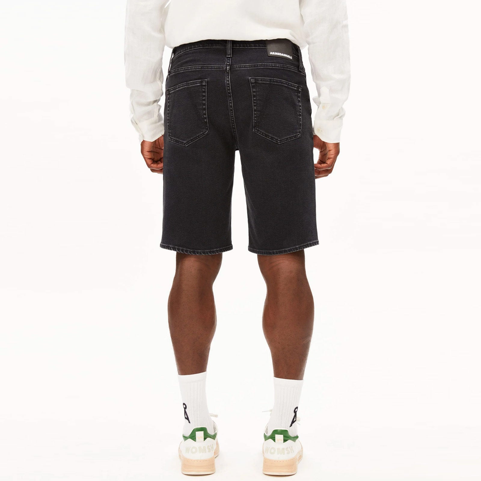Naailo Denim Short black washed authentic Armedangels