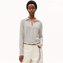 Nalaannia Stripe Blouse oatmilk-black