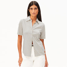 Nalitaa Stripe Blouse oatmilk-black Armedangels