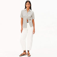Nalitaa Stripe Blouse oatmilk-black Armedangels