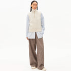 Olaiaas Cable Zip S/S Jumper oatmilk Armedangels