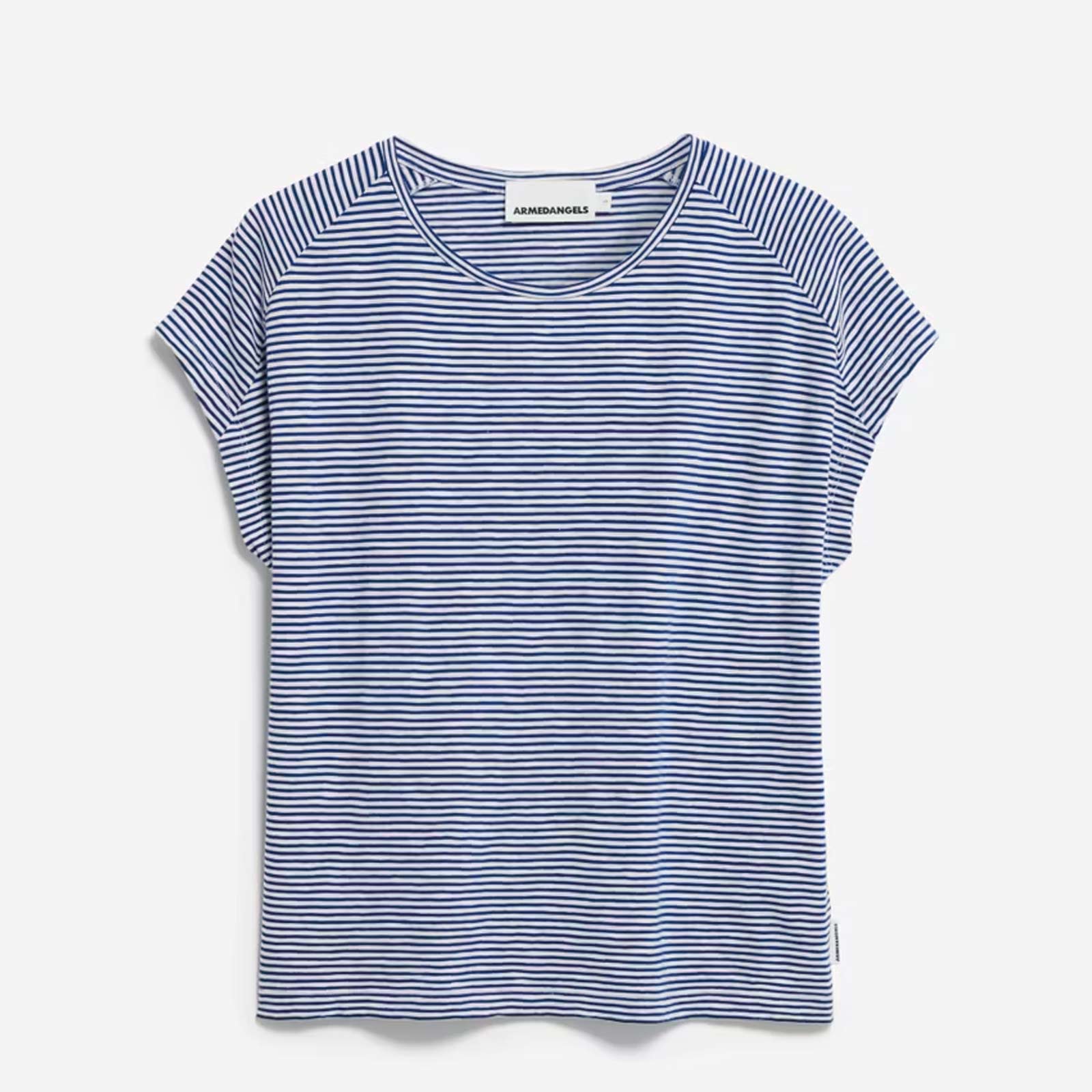 Oneliaa Lovely Stripes Tee oatmilk/lapis blue