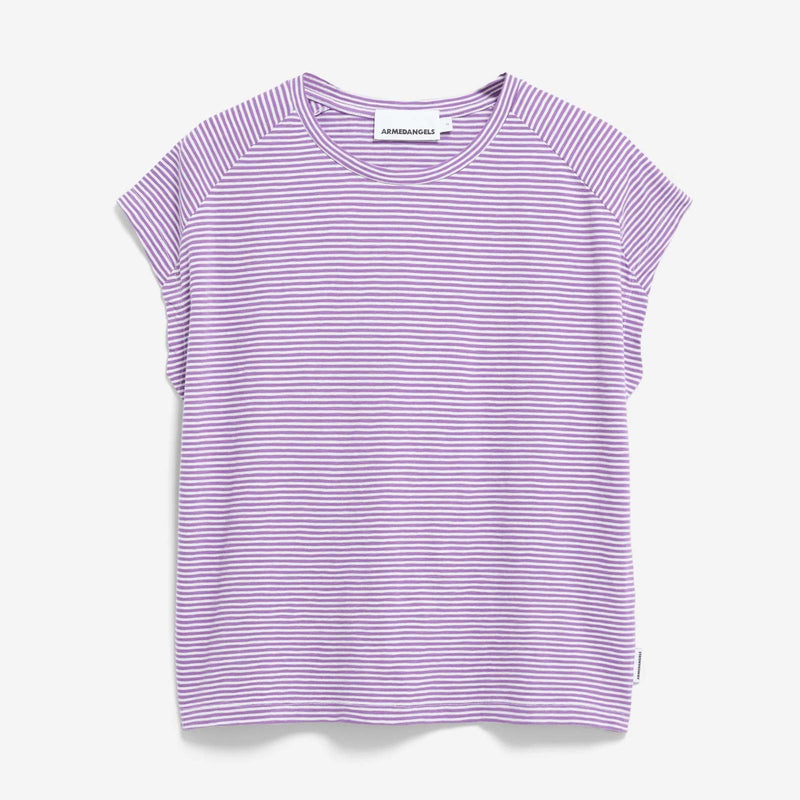 Oneliaa Lovely Stripes oatmilk-orchied Armedangels